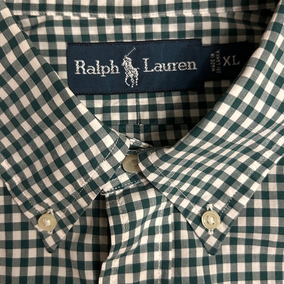 Ralph Lauren Gingham Button-Down Oxford Shirt Size XL - Picture 7 of 8